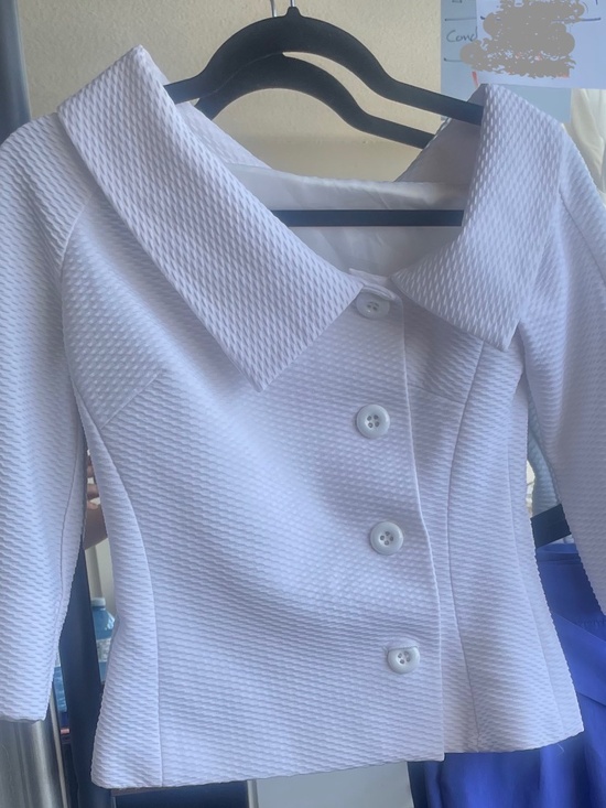 Sandro Ferrone Jackets & Blazers - Sandro Ferrone White off shoulder Jacket